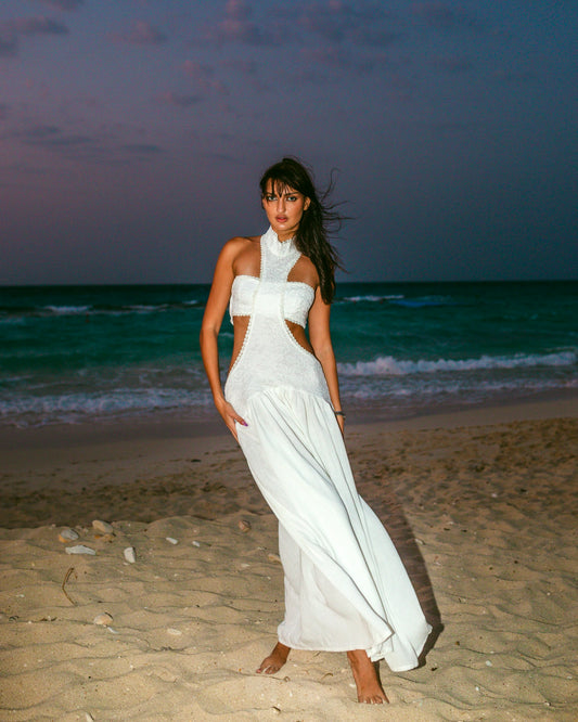 The Nedzo lace cut out dress