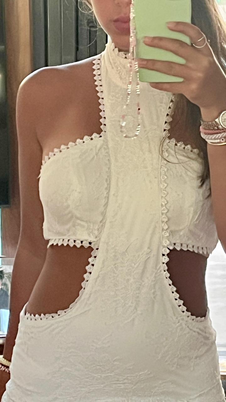 The Nedzo lace cut out dress
